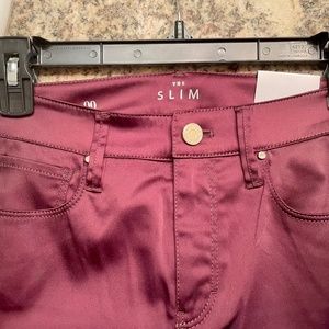 NWT WHBM wine skinny pant